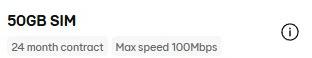 50GB 套餐