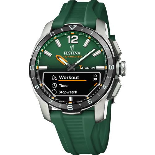 Festina 男士智能手表 - F23000-2 绿色硅胶带