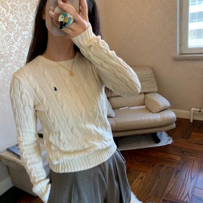 棉质麻花针织卫衣
