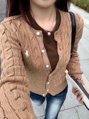 Cable-knit 棉开衫
