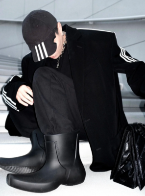 Balenciaga x adidas 棒球帽 黑色