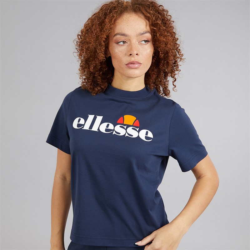 Ellesse 女士 Stauf Logo T恤 海军蓝