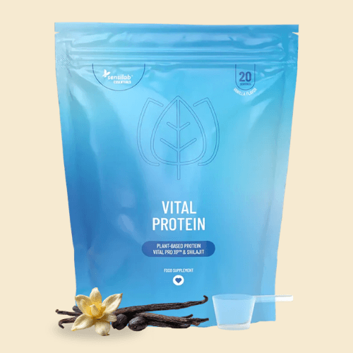 Essentials Vital Protein与shilajit，高剂量 - 纯素，买一送一