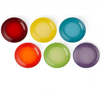 Le Creuset 炻瓷彩虹餐盘6件套