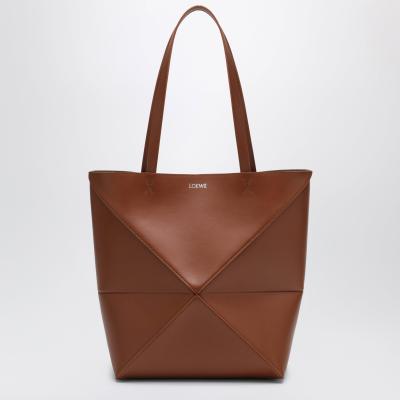 Loewe Puzzle Fold 手提包 浅棕皮革