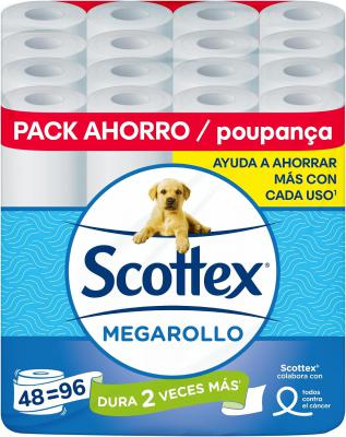 Scottex Megarollo 加长卷卫生纸 48卷装