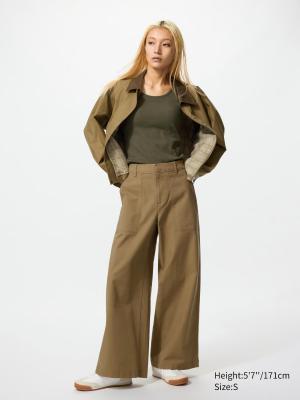 UNIQLO 女士棉质工装裤
