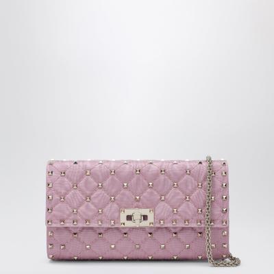 Rockstud Spike 铆钉粉色单肩包