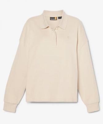 米色 Polo 衫