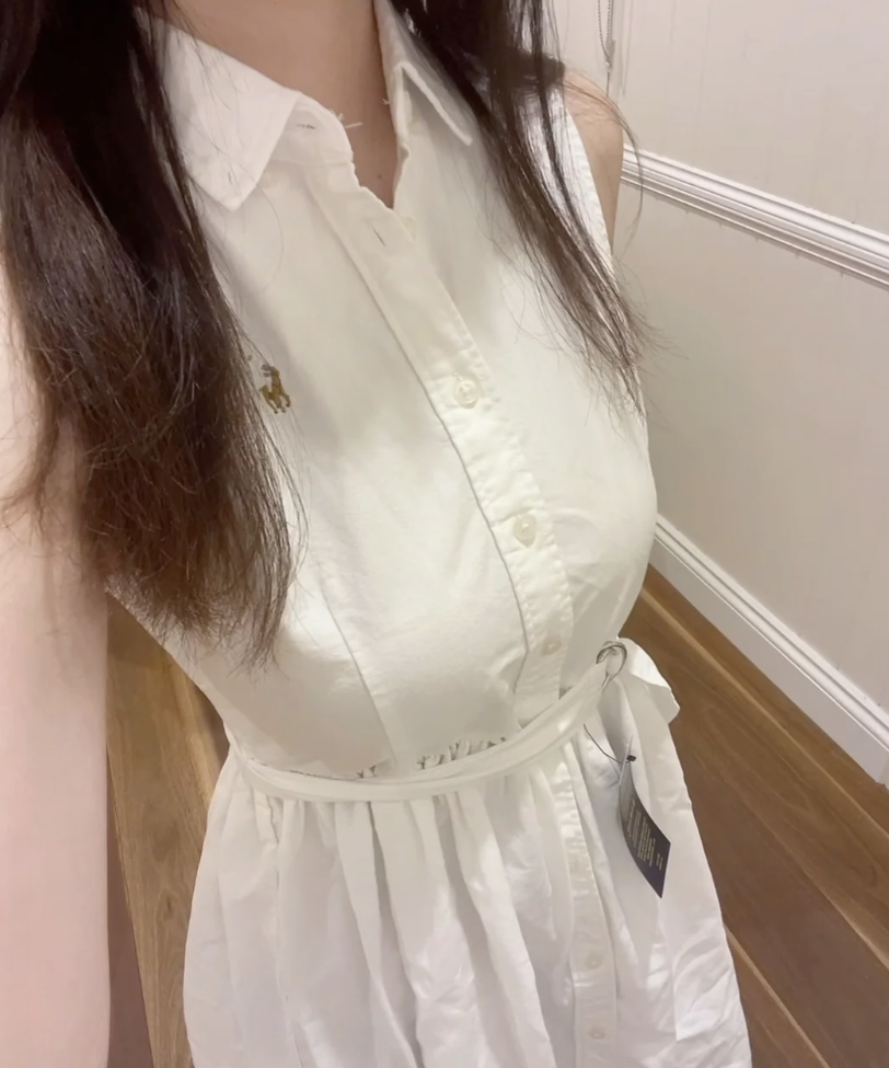 Ralph Lauren 儿童纯棉牛津连衣裙