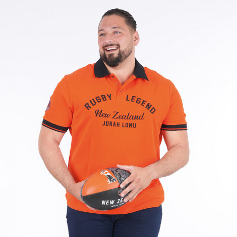 橙色Ruckfield Jonah Lomu短袖 polo - 大号S到5XL