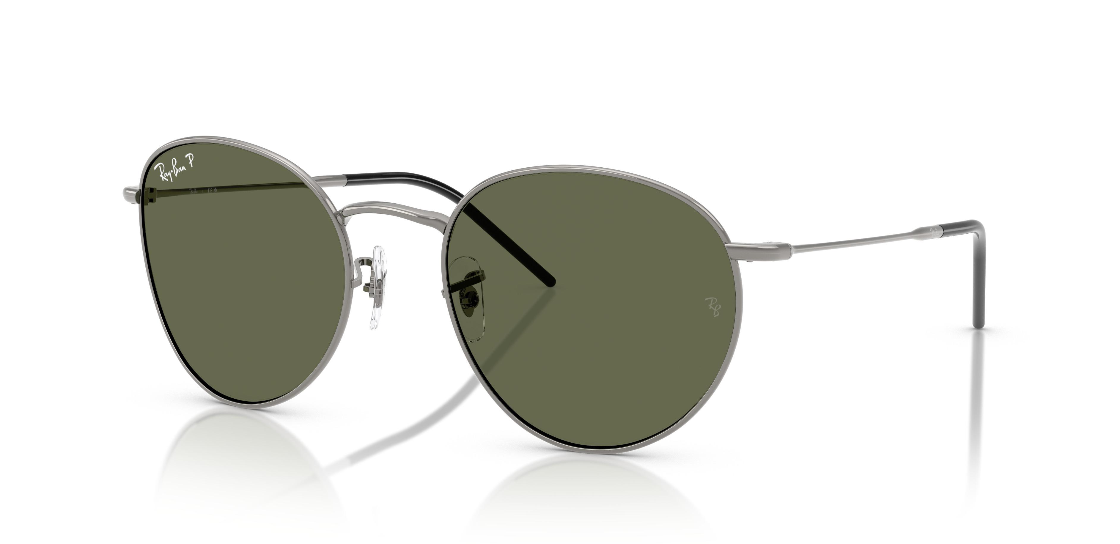 Ray-Ban RBR0103S 圆形太阳镜 绿灰偏光 55-21