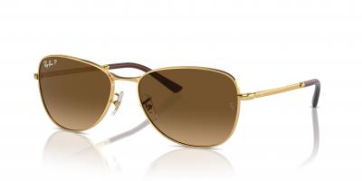 Ray-Ban RB3733 金色偏光太阳镜 56-17