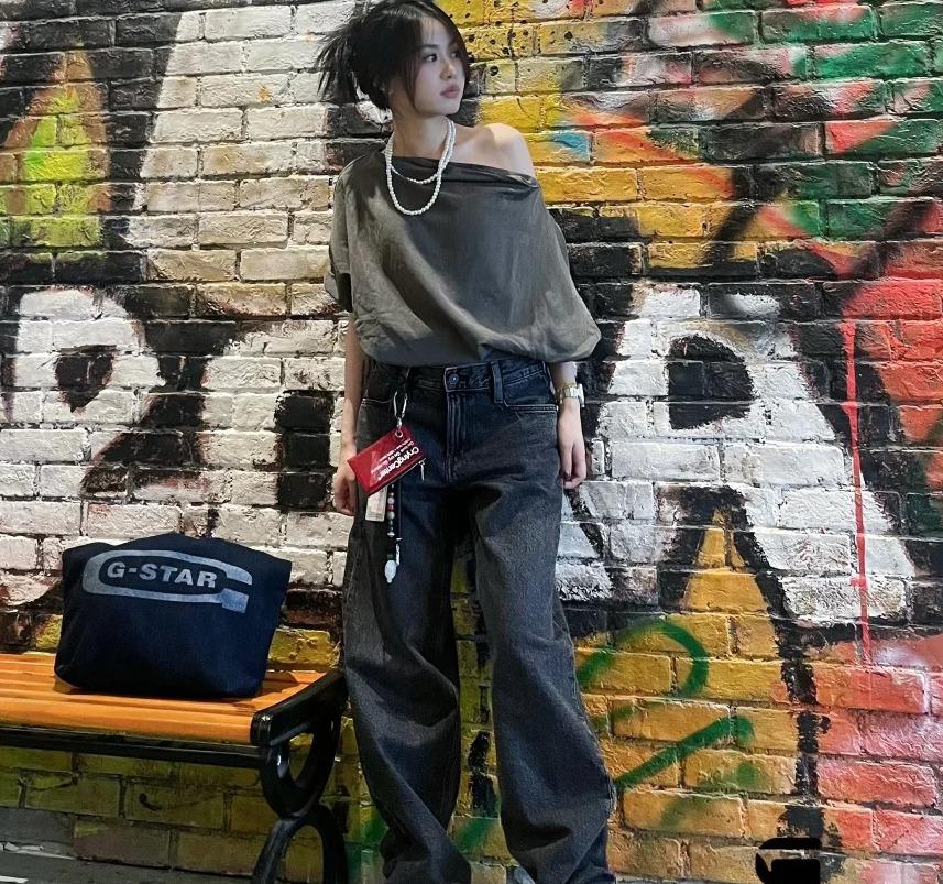 G-STAR Judee 女士宽松牛仔裤 深蓝色