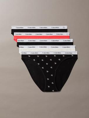 Calvin Klein 000QD5208E3IX 女士低腰内裤 5条装
