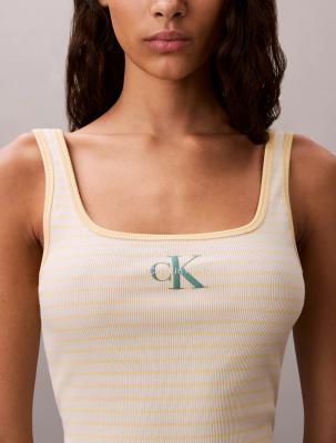 Calvin Klein LV047F832GXBS 罗纹背心 圆领
