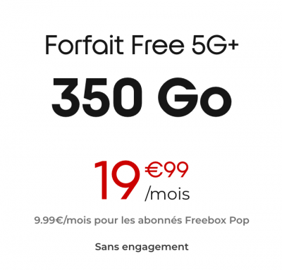 Forfait Free 5G+