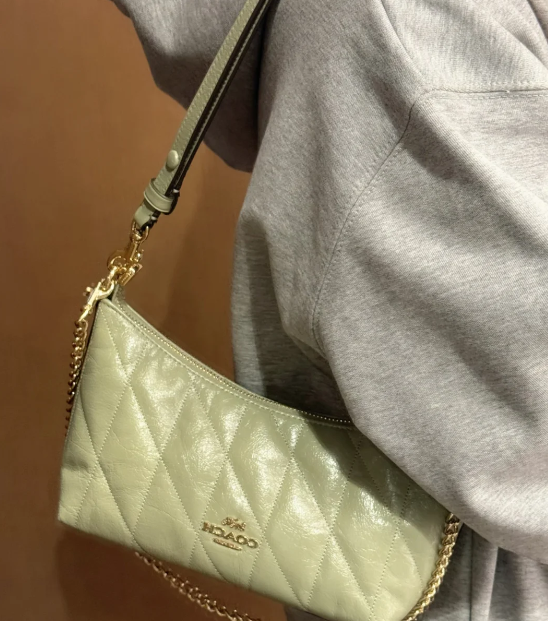 Caitlin 菱格绗缝单肩包