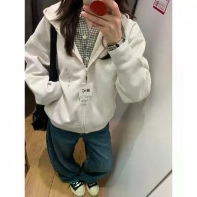 连帽拉链卫衣 宽松款