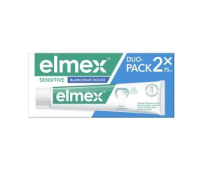 elmex敏感温和美白牙膏 2支装