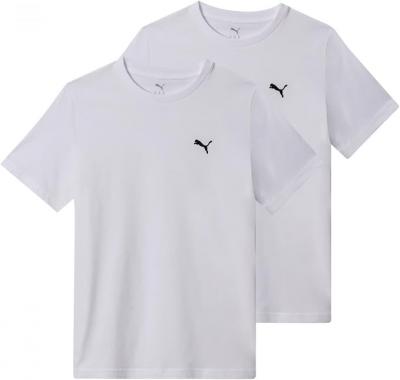 PUMA 100%纯棉基础白T 2件装
