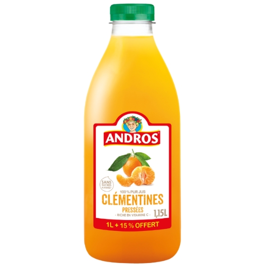 Andros 100%纯榨小柑橘汁(1.15L)