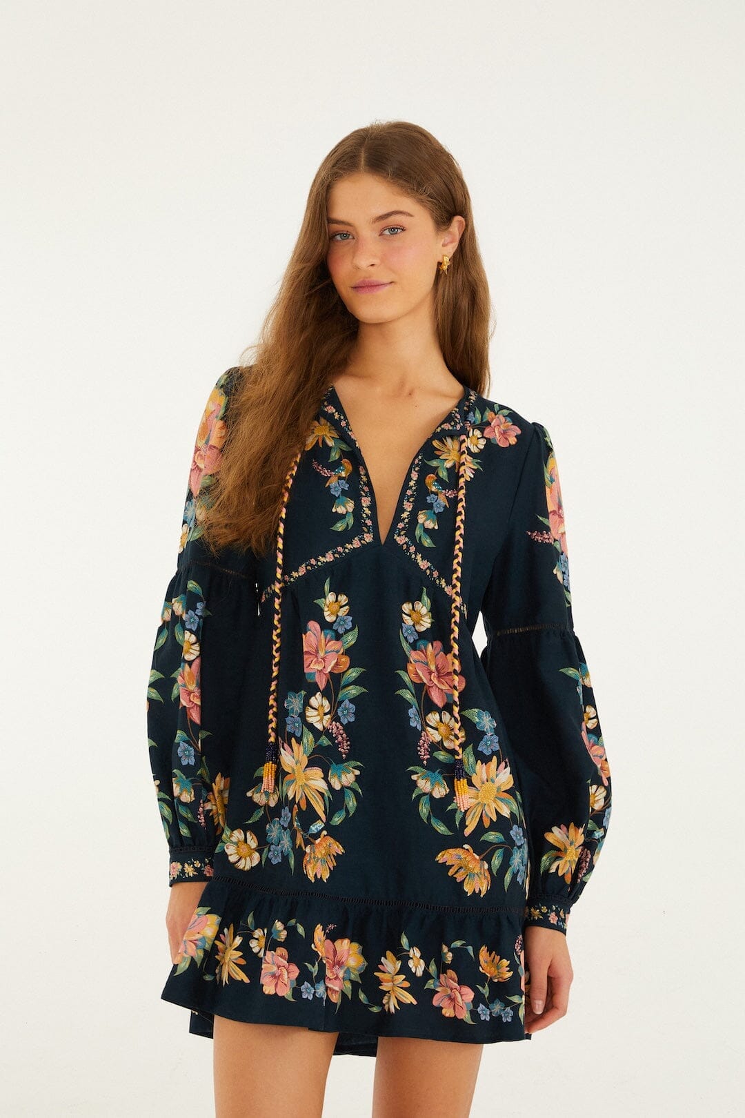 Maira Floral 深蓝花卉短裙