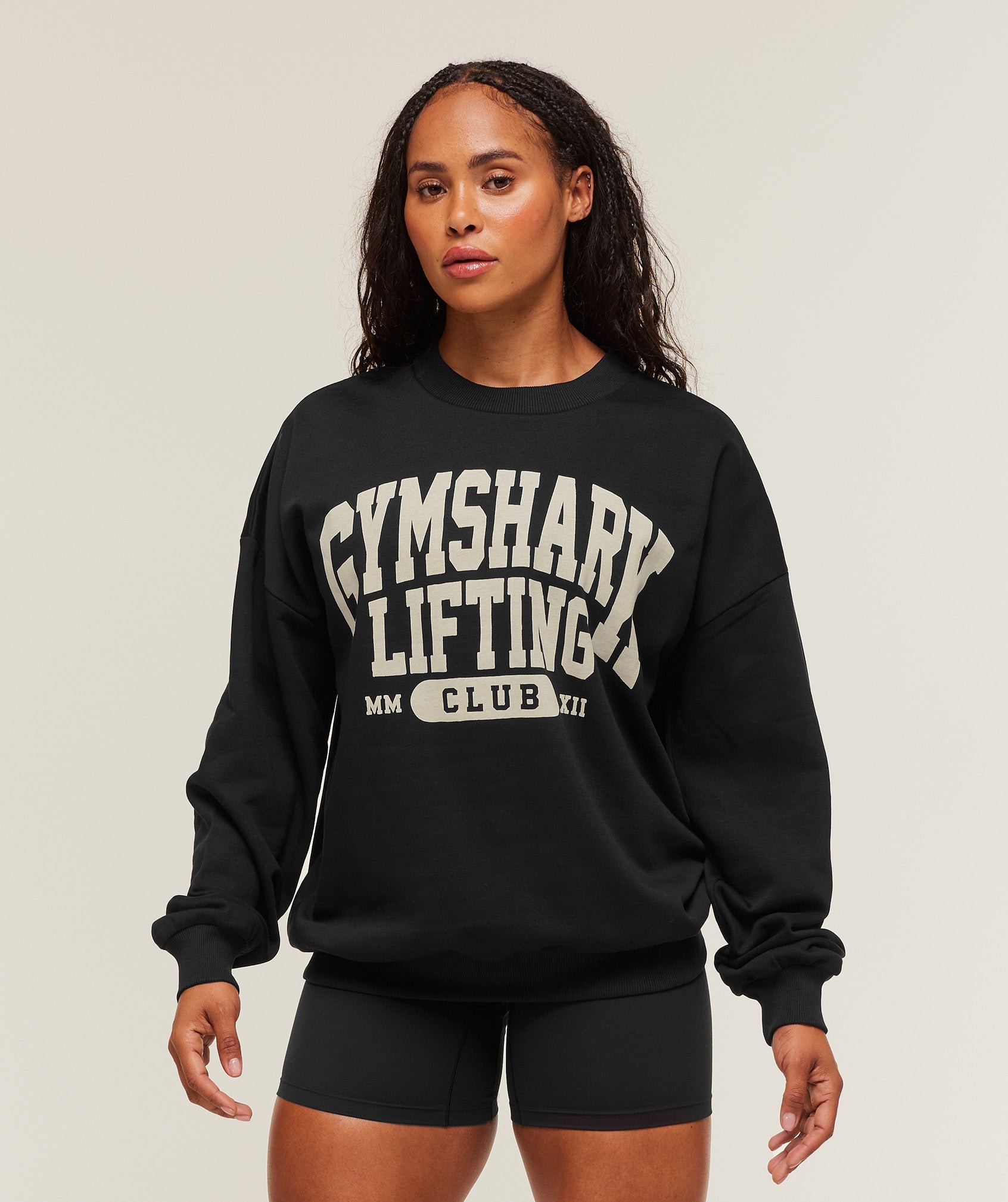 Lifting Club Graphic Oversized Crew Neck 宽松圆领卫衣