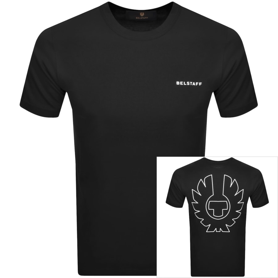 Belstaff Relaxed Fit Border T Shirt Black