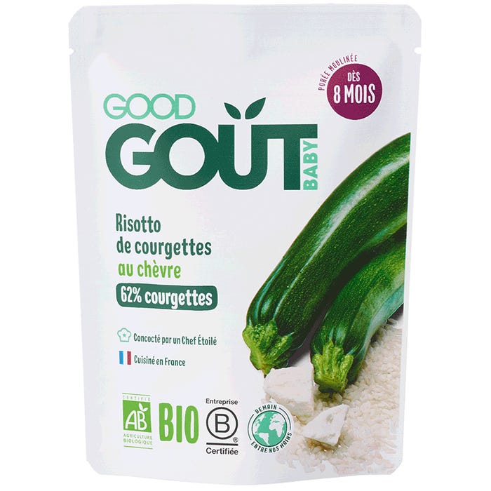 Good Gout 西葫芦山羊奶酪有机烩饭190g