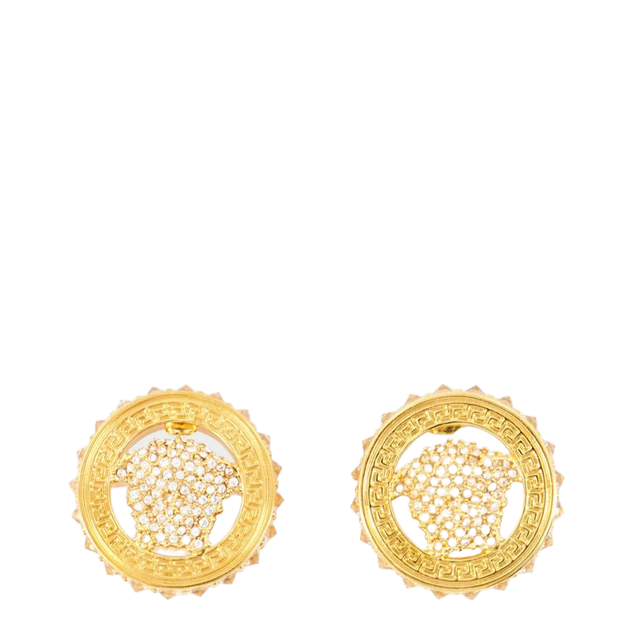 Versace 字母 logo 耳环