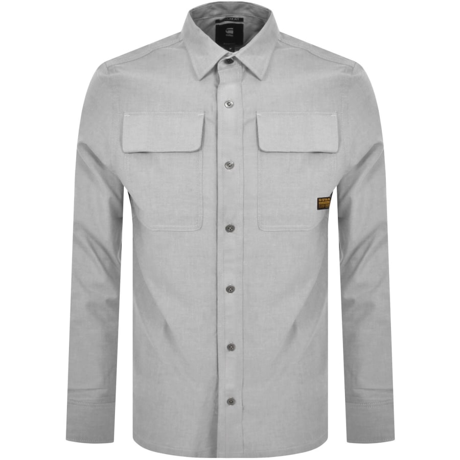 G Star Raw CPO Long Sleeve Shirt Grey