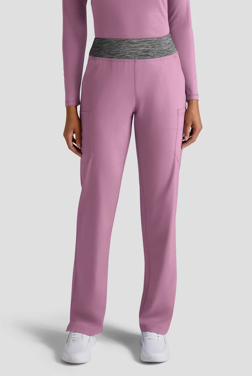 Butter-Soft STRETCH Women's 4-Pocket Knit Waistband Yoga Scrub Pants