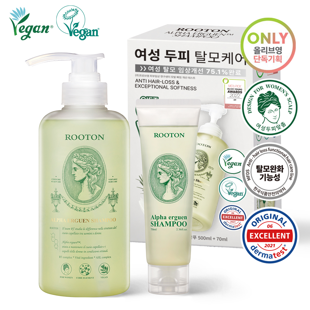 ROOTON 植萃洗发水 500mL+70mL