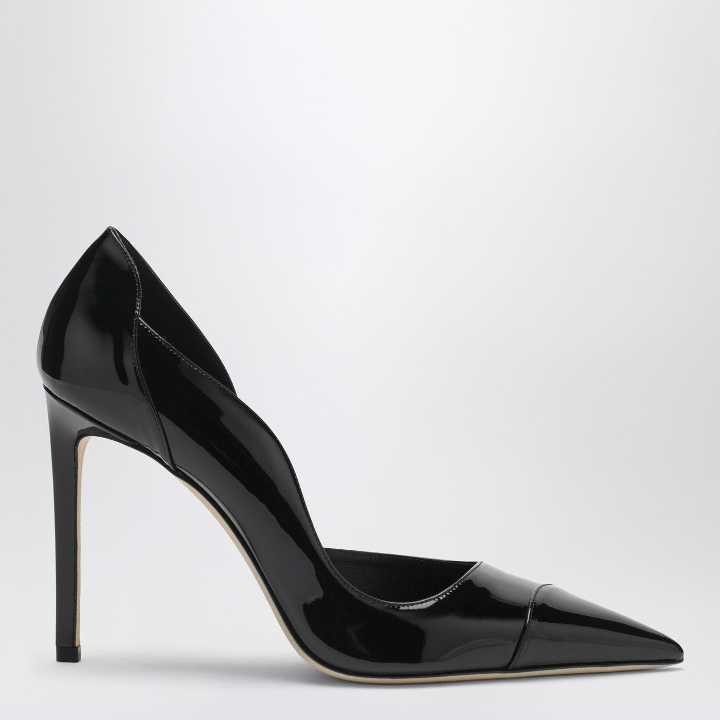 Jimmy Choo Brigitte 100 漆皮高跟鞋（黑）