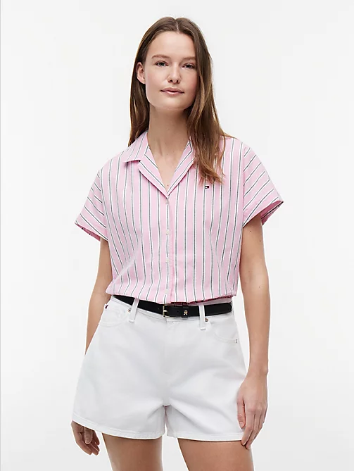 Relaxed Fit Poplin Short Sleeve Shirt
