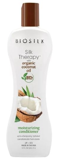 BioSilk Silk Therapy Organic Coconut Oil Moisturizing Conditioner 355ml