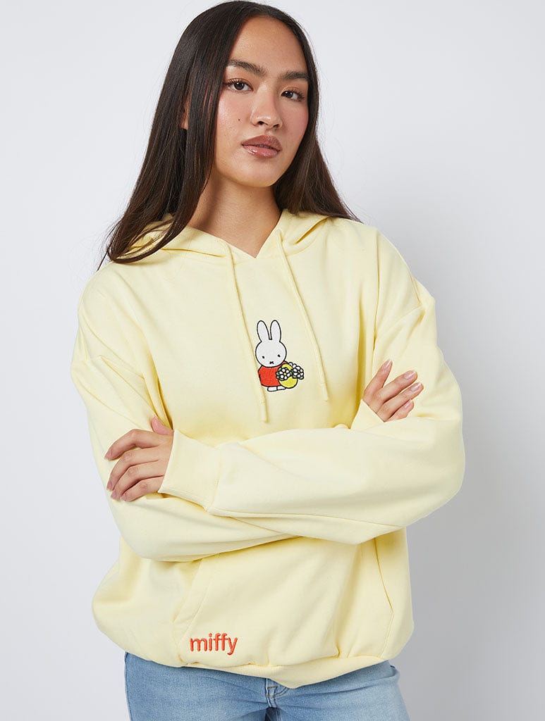 Miffy 联名黄色连帽卫衣