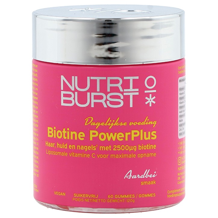 Nutriburst PowerPlus 生物素软糖 2500mcg 60粒