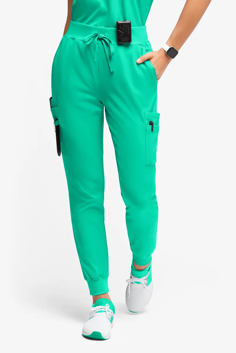 WhisperLite YARA Women's 10-Pocket Cargo Jogger Scrub Pants