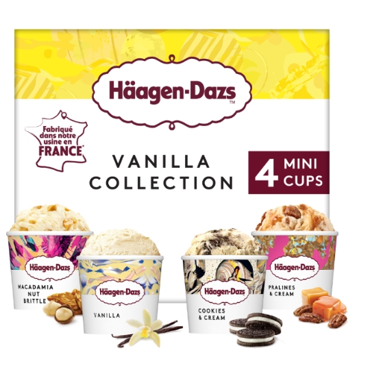 Häagen-Dazs 香草系列什锦冰淇淋(4小杯装)