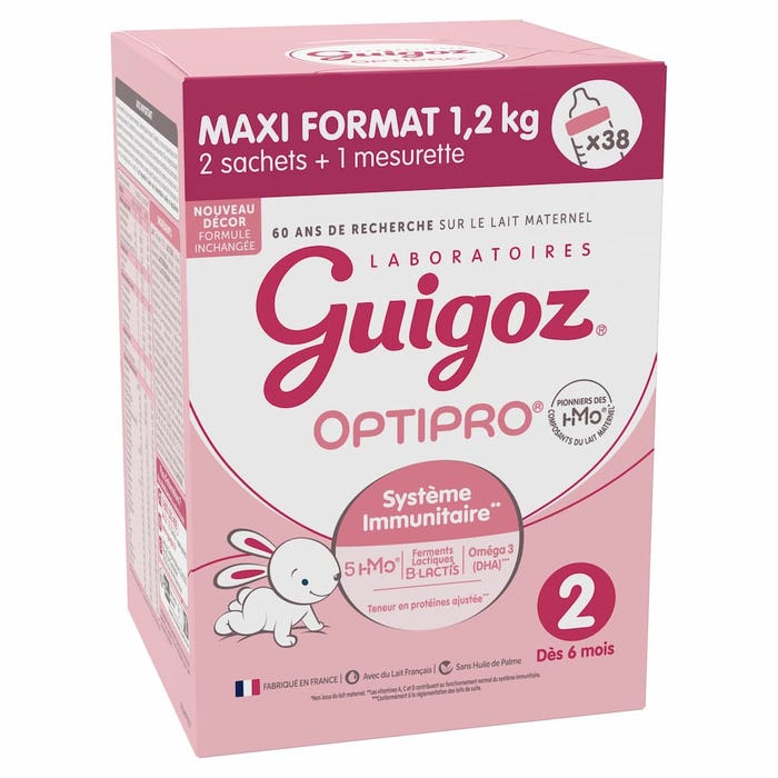 Guigoz Optipro 2段 6个月+奶粉1.2kg