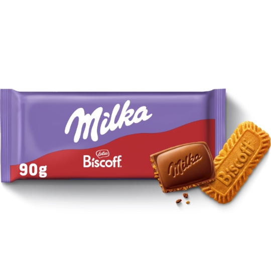 Milka 焦糖饼干味巧克力块