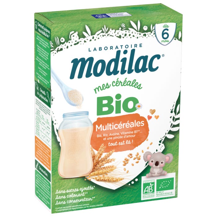 Modilac Mes Céréales 多谷物有机米糊250g