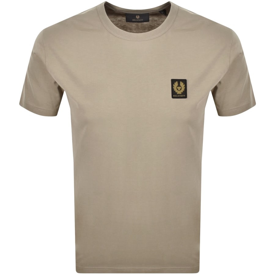Belstaff Featherweight Logo T Shirt Dark Sand