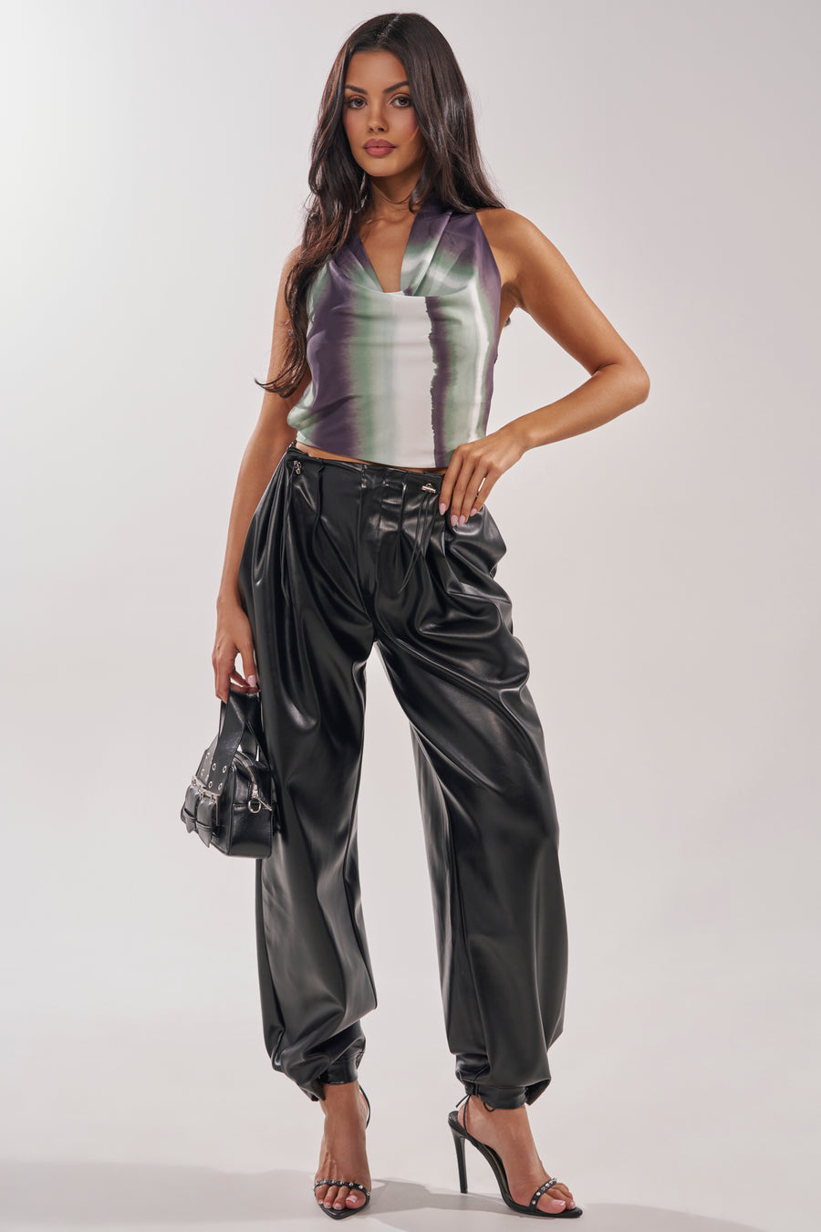 On Top Of It Faux Leather Trouser