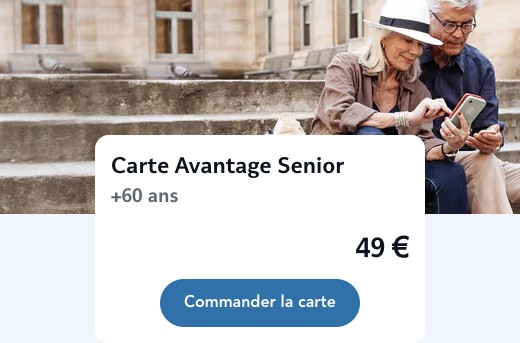 Carte Avantage Senior（60 岁+）