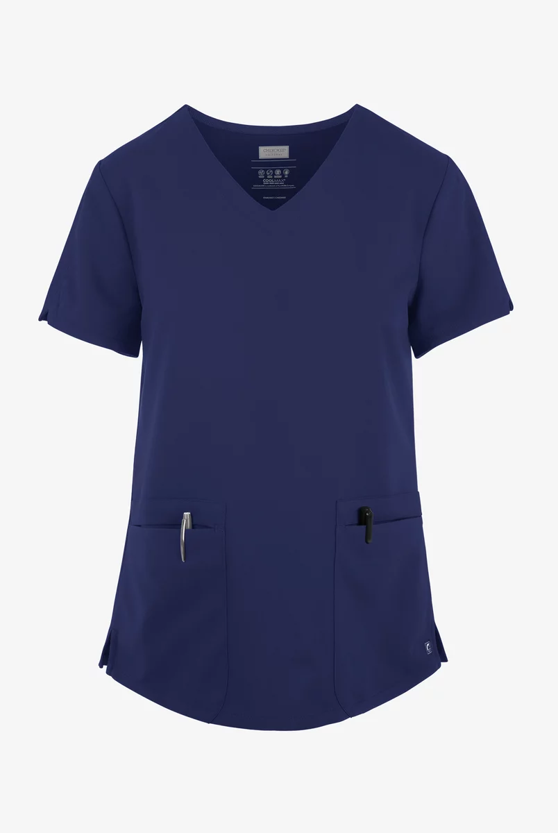 Cherokee Atmos Women's 2-Pocket STRETCH Coolmax V-Neck Scrub Top