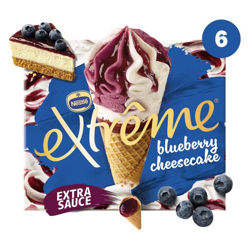 Extrême Cône Myrtille Cheesecake x6