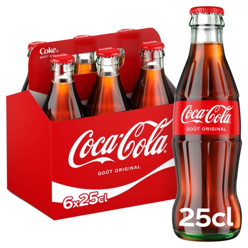 Coca-Cola 经典可乐(玻璃瓶) 6x25cl